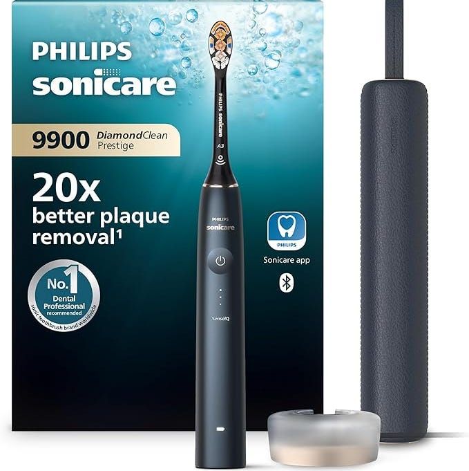 Philips Sonicare 9900 DiamondClean Prestige eltandborste med tillbehör.